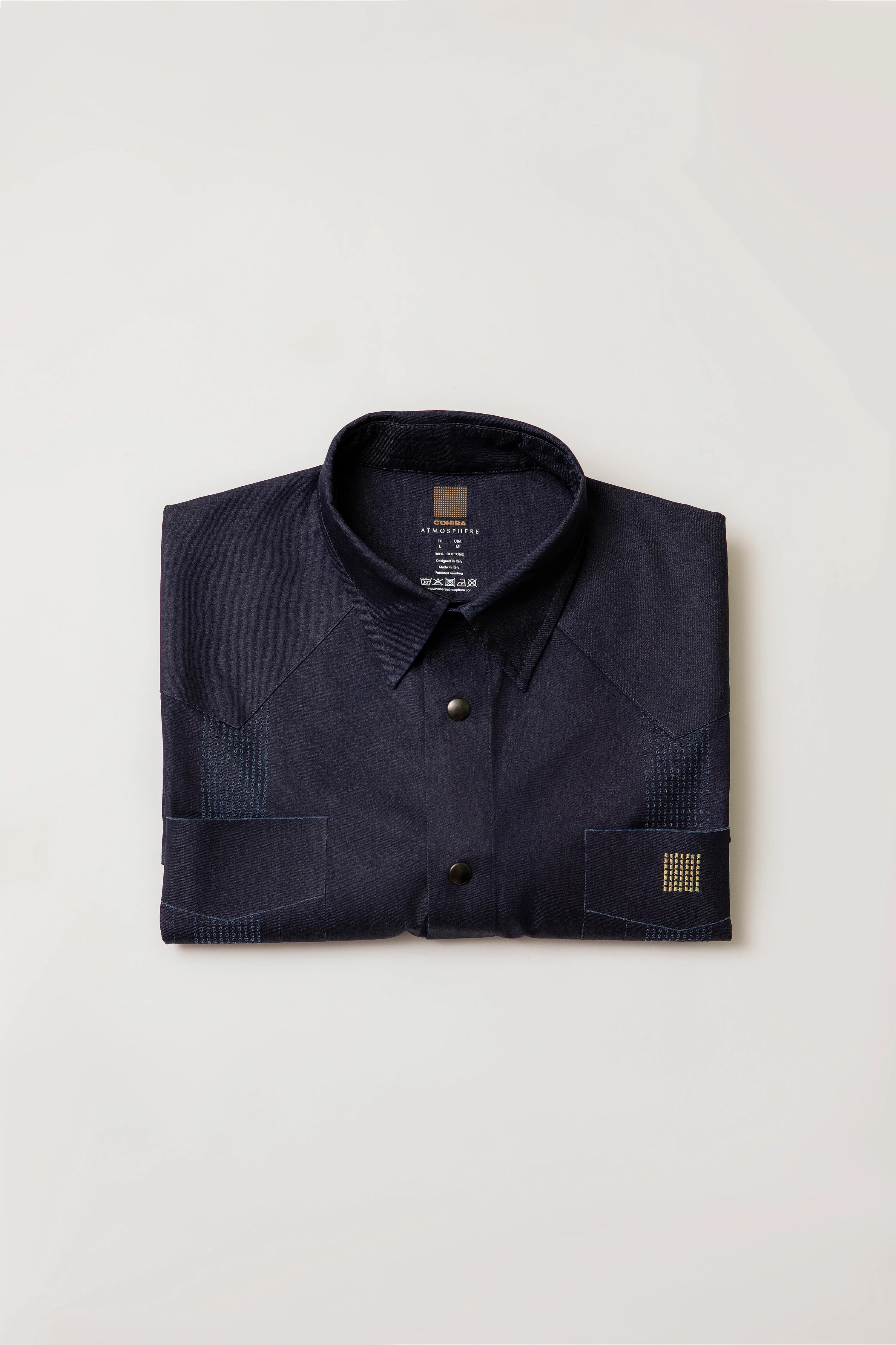 Cohiba Atmosphere Guayabera Japanese Denim - Image 2