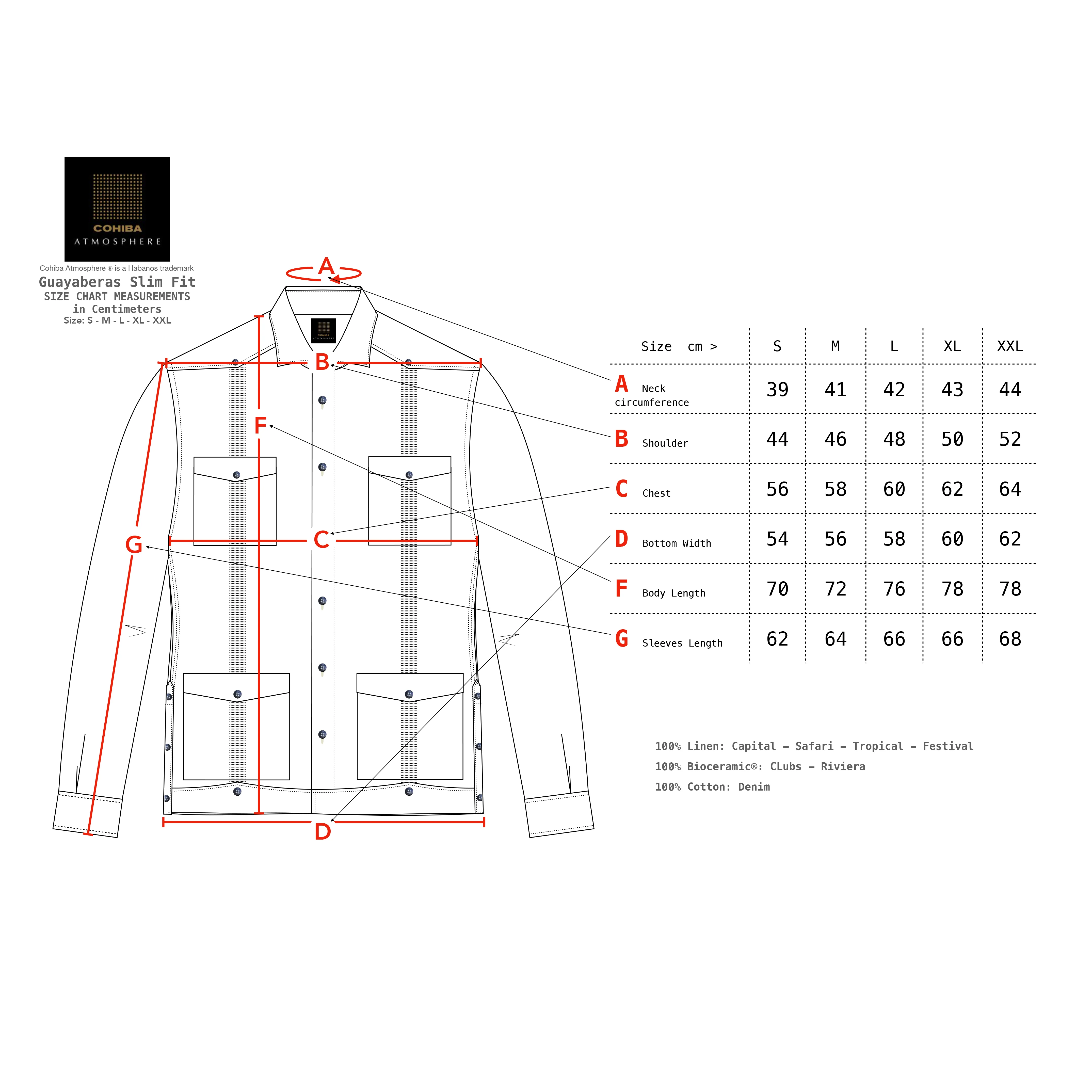 Cohiba Atmosphere Guayabera Japanese Denim - Image 5